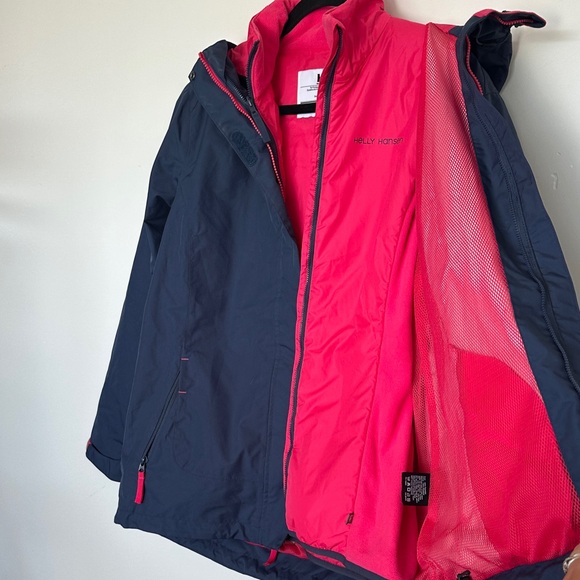 Helly Hansen Dark Blue and Bright Pink jacket L - Picture 8 of 11